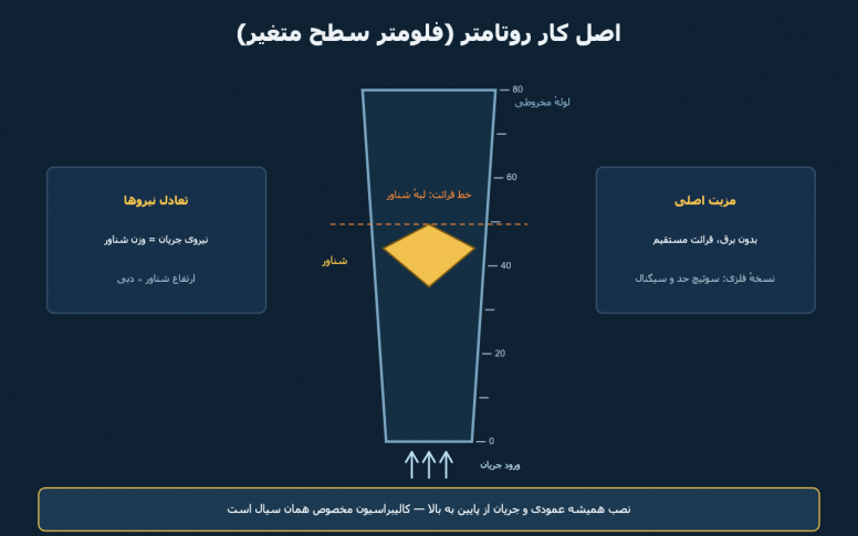 روتامتر چیست؟ راهنمای انتخاب فلومتر سطح متغیر