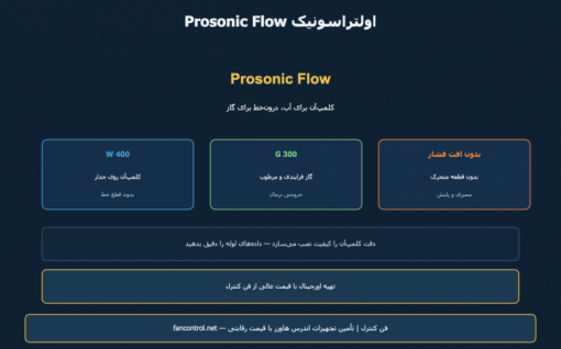Prosonic Flow W 400 و G 300: اولتراسونیک کلمپ‌آن و گاز — خرید