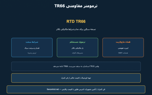 TR66 اندرس هاوزر: ترمومتر مقاومتی شرایط سنگین — معرفی و خرید