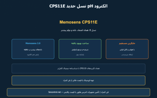 CPS11E اندرس هاوزر: نسل جدید الکترود pH — معرفی و خرید
