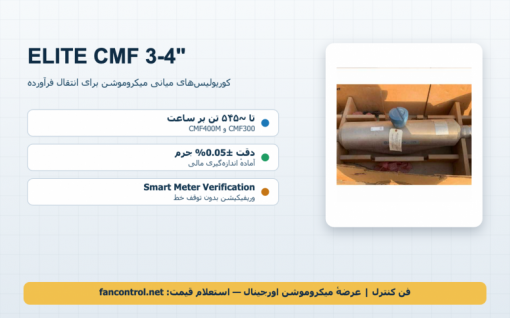 CMF300 و CMF400M: کوریولیس‌های ۳ و ۴ اینچ میکروموشن ELITE — بارگیری، Custody و خرید