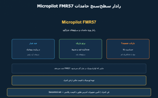 Micropilot FMR57: رادار سطح‌سنج جامدات و سیلو — معرفی و خرید