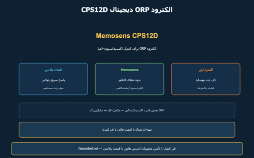 CPS12D اندرس هاوزر: الکترود ORP دیجیتال — معرفی و خرید