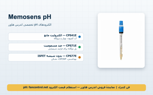 CPS41E، CPS71E و CPS77E: الکترودهای pH تخصصی Memosens اندرس هاوزر — انتخاب و خرید