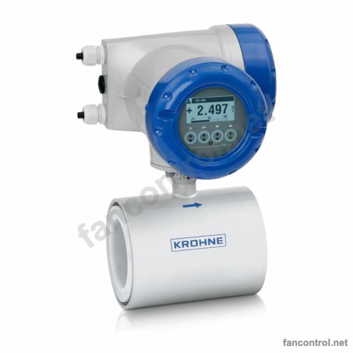 فلومتر مغناطیسی ساندویچی لاینر PFA کرونه OPTIFLUX 1300 C | فلومتر الکترومغناطیسی ویفری KROHNE OPTIFLUX 1300 C
