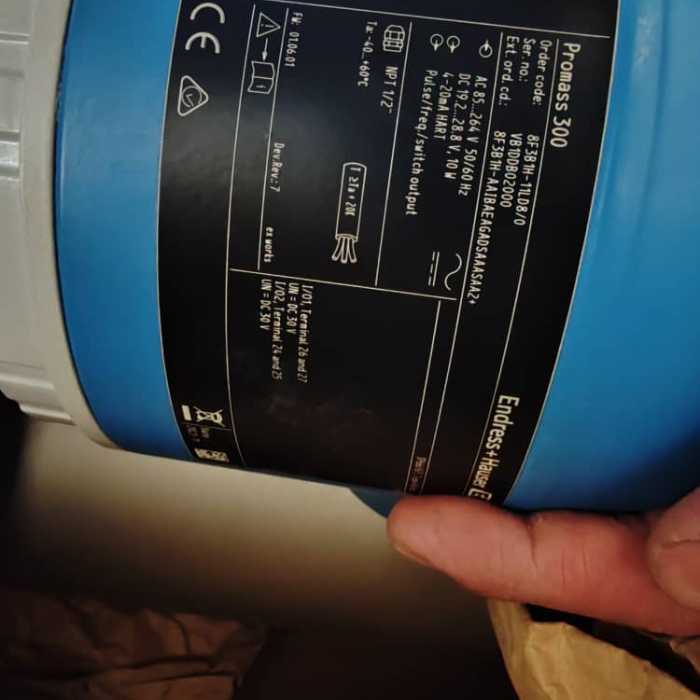 فلومتر کوریولیس ۳ اینچ اندرس هاوزر Promass F 300 | Endress+Hauser Promass F 300 DN80
